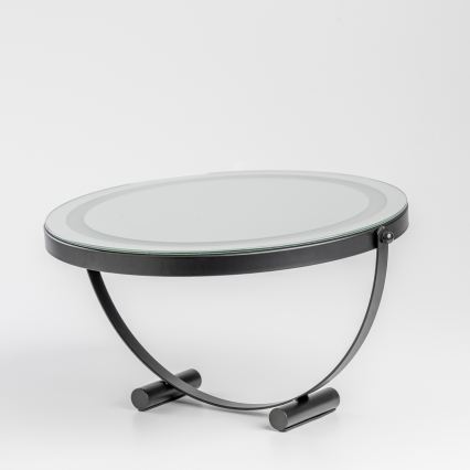 BRILAGI - Espelho de maquilhagem LED regulável CALIFORNIA LED/17W/230V 3000/4000/6500K Ø 42 cm preto