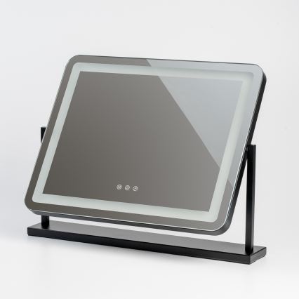 BRILAGI - Espelho de maquilhagem LED regulável CALIFORNIA LED/25W/230V 3000/4000/6500K 55x44 cm preto