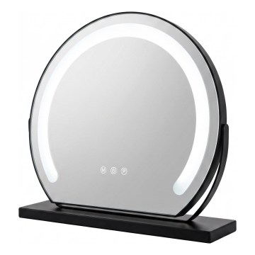 Brilagi - Espelho de maquilhagem LED regulável FLORIDA LED/14W/230V 3000/4000/6500K 44x40 cm preto