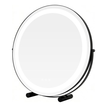Brilagi - Espelho de maquilhagem LED regulável FLORIDA LED/17W/230V 3000/4000/6500K Ø 42 cm preto