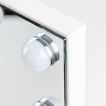 BRILAGI - LED Espelho de maquilhagem dimerizável HOLLYWOOD LED/15W/230V CCT + 2x USB 55x77 cm branco