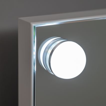 BRILAGI - Espelho de maquilhagem LED dimerizável HOLLYWOOD LED/15W/230V CCT + 2x USB 60x50 cm branco