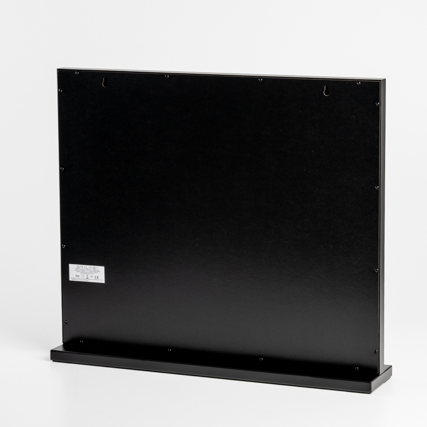 BRILAGI - Espelho de maquilhagem LED dimerizável HOLLYWOOD LED/15W/230V CCT + 2x USB 60x50 cm preto