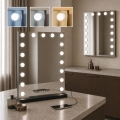 BRILAGI - Espelho de maquilhagem LED regulável HOLLYWOOD LED/15W/230V CCT + 2x USB 55x77 cm preto