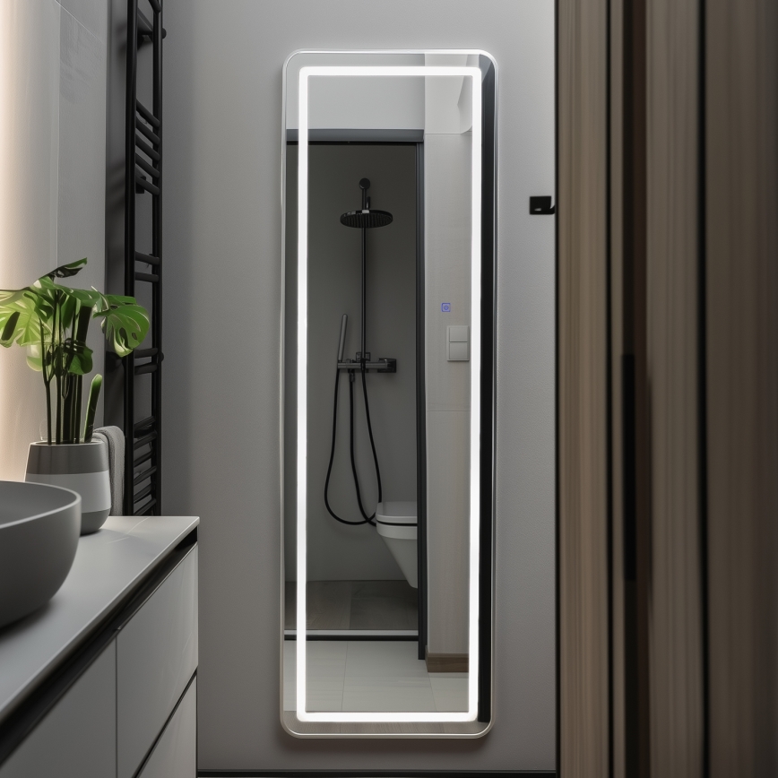 Brilagi - Espelho de pé BELLEZA LED/42W/230V 160x50 cm IP44 CRI 90 dimerizável + CCT