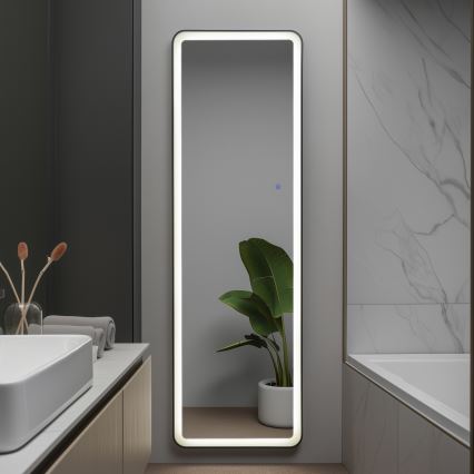 Brilagi - Espelho de pé ELEGANZA LED/42W/230V 160x50 cm IP44 IRC 90 regulável + CCT