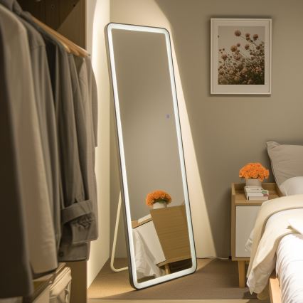 Brilagi - Espelho de pé ELEGANZA LED/42W/230V 160x50 cm IP44 IRC 90 regulável + CCT