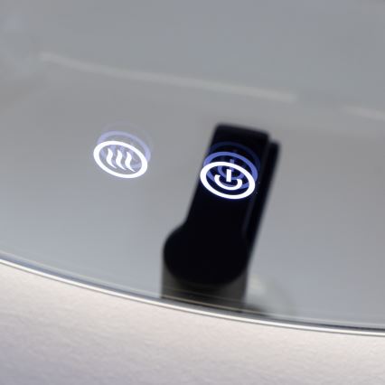 Brilagi - Espelho aquecido LED para casa de banho DEMI PRO LED/20W/230V Ø 60 cm IP44 CRI 90 dimerizável + CCT