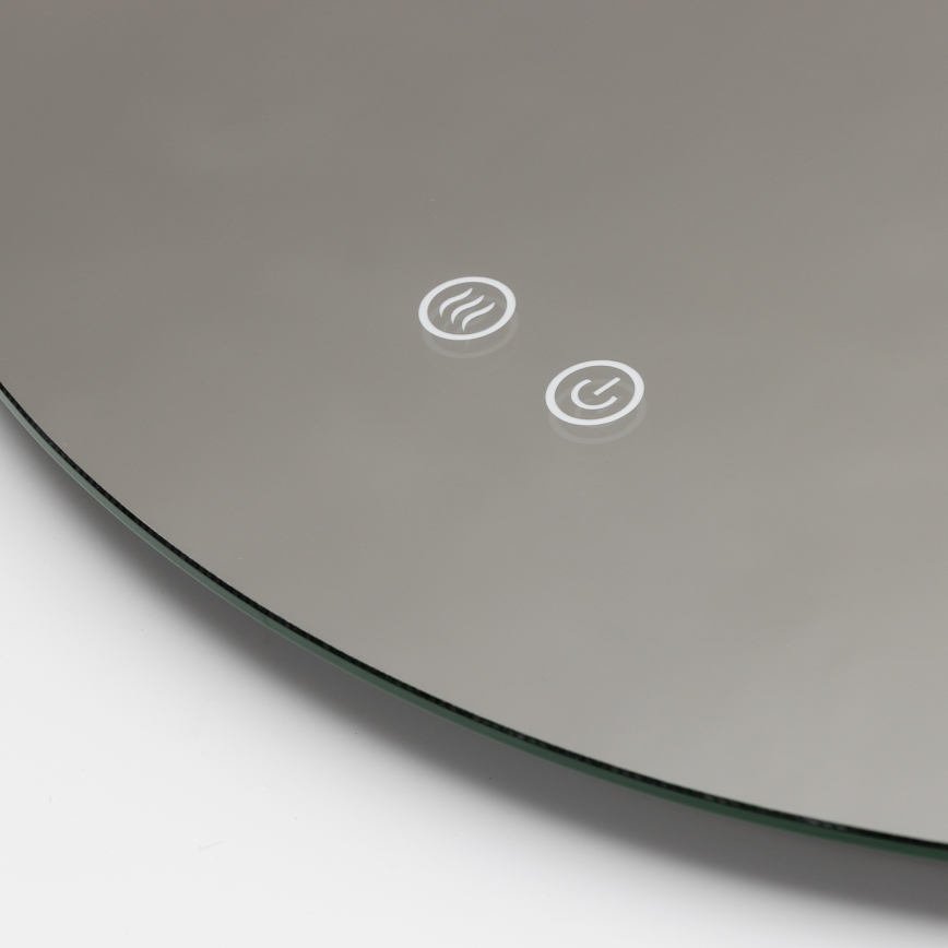 Brilagi - Espelho aquecido LED para casa de banho DEMI PRO LED/20W/230V Ø 60 cm IP44 CRI 90 dimerizável + CCT