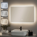 BRILAGI - Espelho LED aquecido para casa de banho BELLA LED/19W/230V 60x90 cm IP44 CRI 90 dimerizável + CCT
