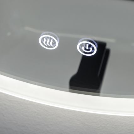 Brilagi - Espelho de casa de banho aquecido LED CLARA ECO LED/12W/230V Ø 60 cm IP44 CRI 90 dimerizável + CCT