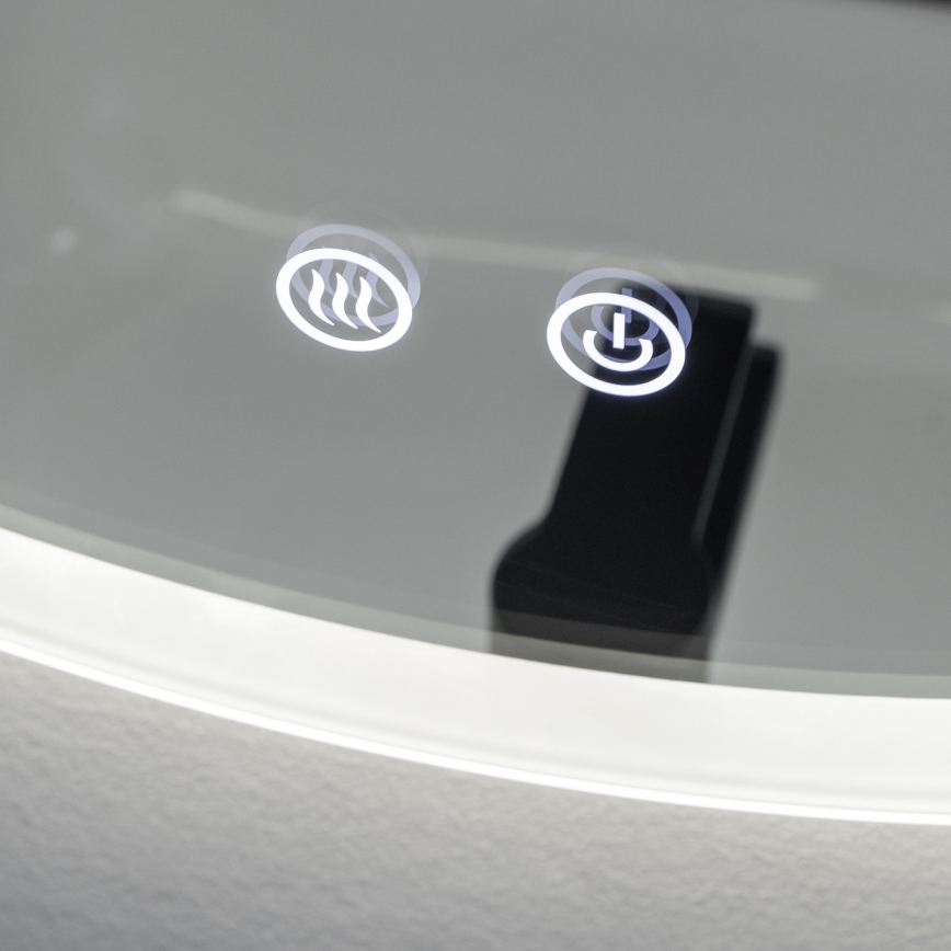 Brilagi - Espelho de casa de banho aquecido LED CLARA ECO LED/12W/230V Ø 60 cm IP44 CRI 90 dimerizável + CCT