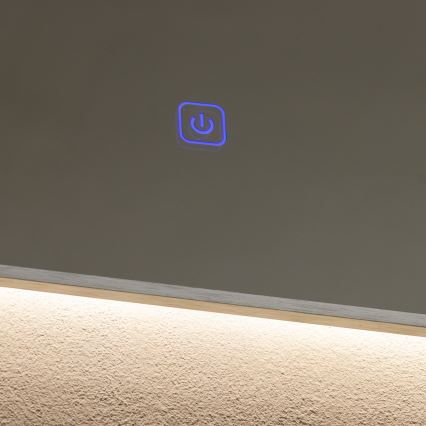 Brilagi - Espelho de casa de banho DESIO LED/24W/230V 60x60 cm prateado IP44 CRI 90 dimerizável + CCT