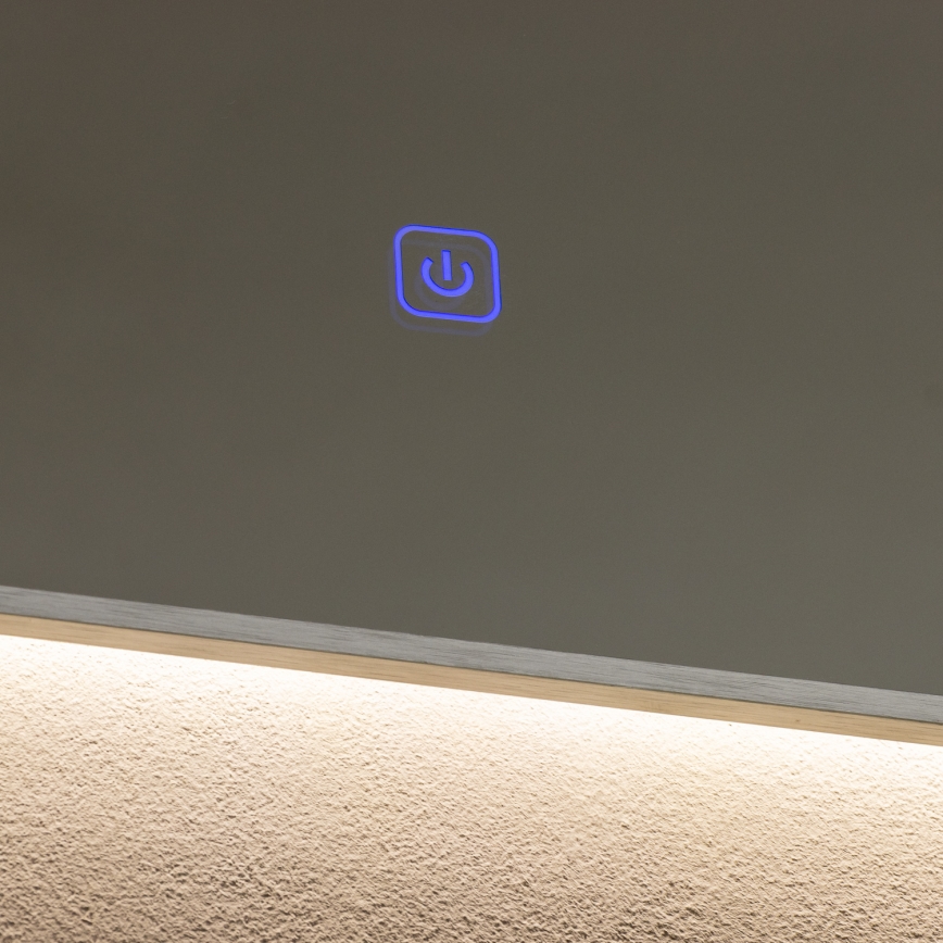 Brilagi - Espelho de casa de banho DESIO LED/24W/230V 60x60 cm prateado IP44 CRI 90 dimerizável + CCT