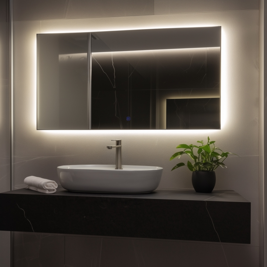 BRILAGI - Espelho de casa de banho LED LUCE LED/36W/230V 60x120 cm IP44 CRI 90 dimerizável + CCT