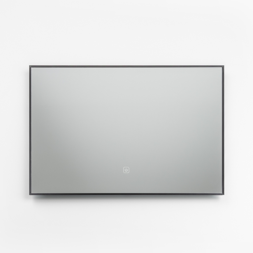 Brilagi - Espelho de Casa de Banho LED SUELLO 20W/230V 40x60 cm preto IP44 CRI 90 dimerizável + CCT (temperatura de cor ajustável)