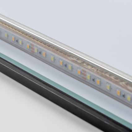 Brilagi - Espelho de Casa de Banho LED SUELLO 20W/230V 40x60 cm preto IP44 CRI 90 dimerizável + CCT (temperatura de cor ajustável)