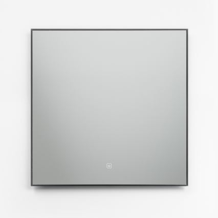BRILAGI - Espelho de casa de banho LED SUELLO LED/24W/230V 60x60 cm preto IP44 IRC 90 dimerizável + CCT