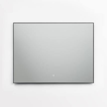 Brilagi - Espelho de casa de banho LED SUELLO LED/28W/230V 60x80 cm preto IP44 IRC 90 dimerizável + CCT