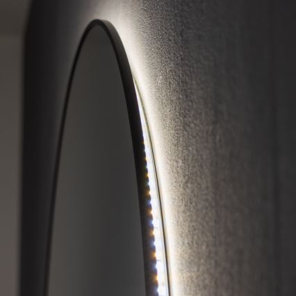 BRILAGI - Espelho LED para casa de banho VENA BLACK LED/26W/230V Ø 80 cm IP44 CRI 90 dimerizável + CCT