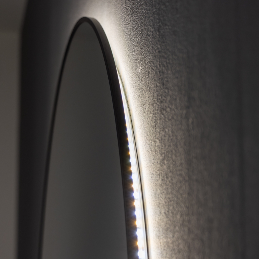 BRILAGI - Espelho LED para casa de banho VENA BLACK LED/26W/230V Ø 80 cm IP44 CRI 90 dimerizável + CCT