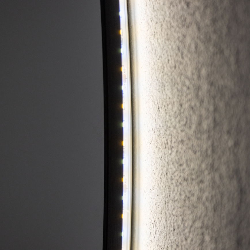 BRILAGI - Espelho LED para casa de banho VENA BLACK LED/26W/230V Ø 80 cm IP44 CRI 90 dimerizável + CCT