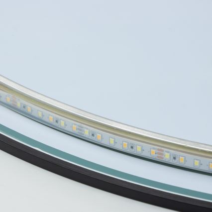 BRILAGI - Espelho LED para casa de banho VENA BLACK LED/26W/230V Ø 80 cm IP44 CRI 90 dimerizável + CCT