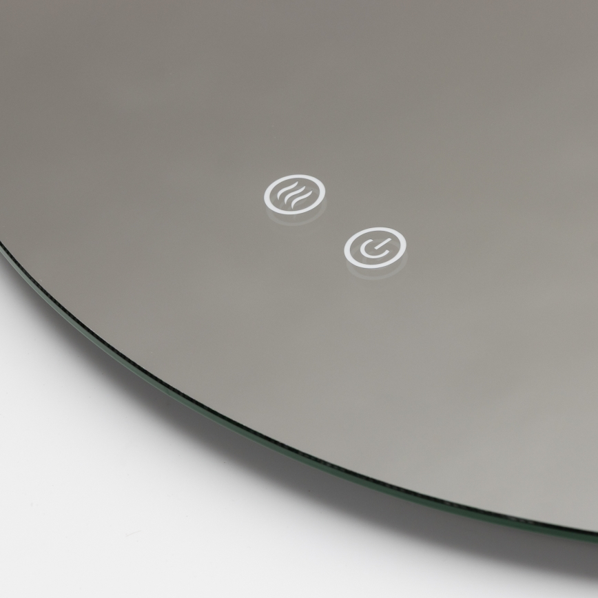 Brilagi - Espelho aquecido LED para casa de banho DEMI ECO LED/12W/230V Ø 60 cm IP44 CRI 90 dimerizável + CCT