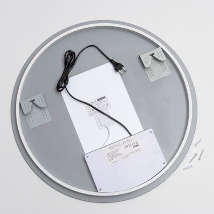 Brilagi - Espelho aquecido LED para casa de banho DEMI ECO LED/12W/230V Ø 60 cm IP44 CRI 90 dimerizável + CCT