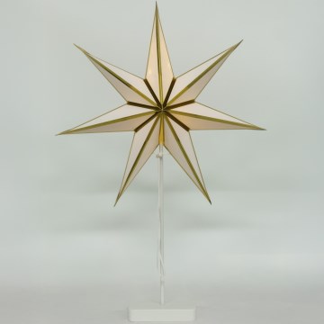 Brilagi - Estrela decorativa de Natal LED/3xAA