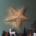BRILAGI - Estrela decorativa de Natal LED, 59 x 55 cm, alimentada por 2 pilhas AA