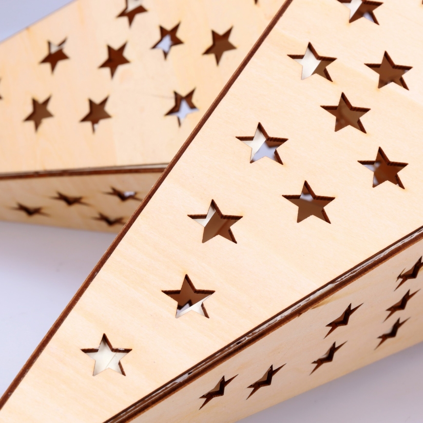 Brilagi - Estrela decorativa de Natal LED, 59 x 55 cm, alimentada por 2 pilhas AA