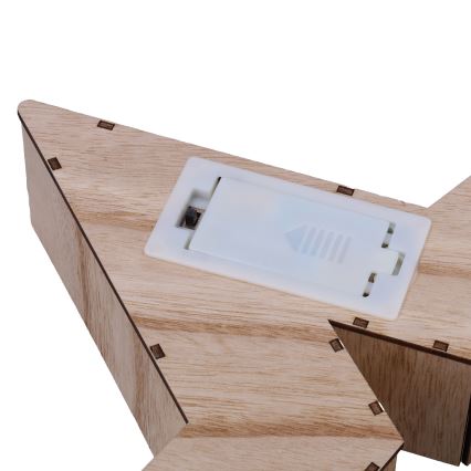 Brilagi - Estrela LED para decoração de Natal, 38 x 40 cm, alimentada por 2 pilhas AA