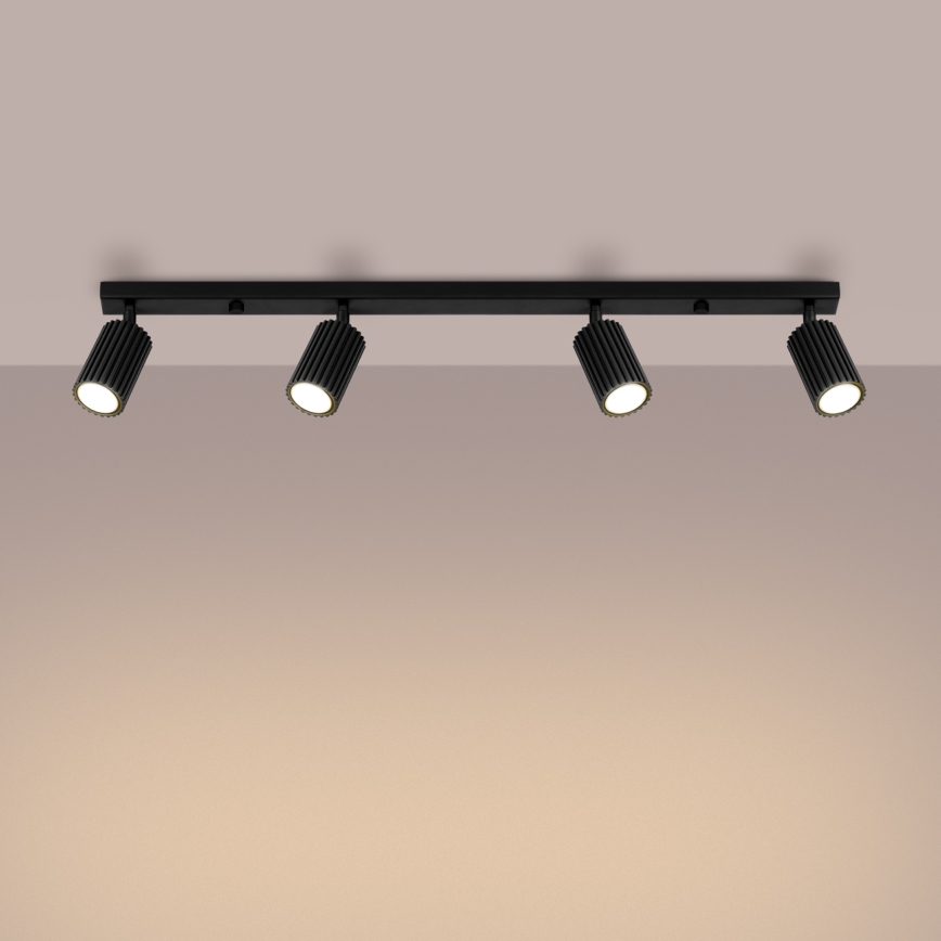 Brilagi - Foco CRESTO 4xGU10/10W/230V preto