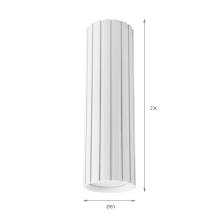 Brilagi - Foco CRISPINA 1xGU10/10W/230V 20 cm branco