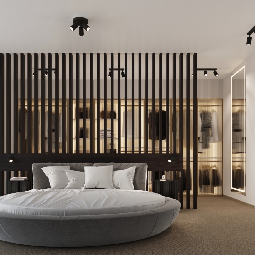 Brilagi - Foco de parede CRESTO 1xGU10/10W/230V preto