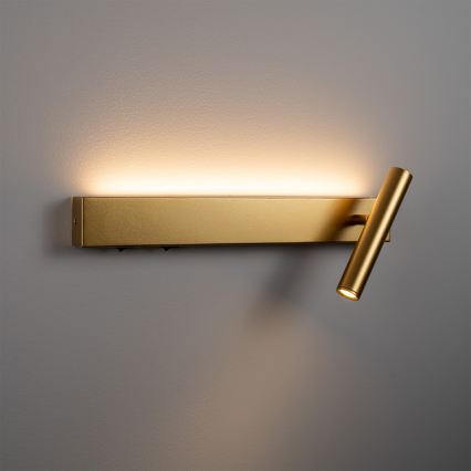 BRILAGI - Foco de parede LED ARLIX LED/3W/230V + LED/7W dourado IRC 90