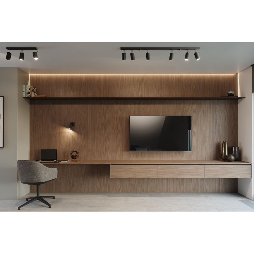 Brilagi -  Foco de parede LED ASMUS 1xGU10/7W/230V preto