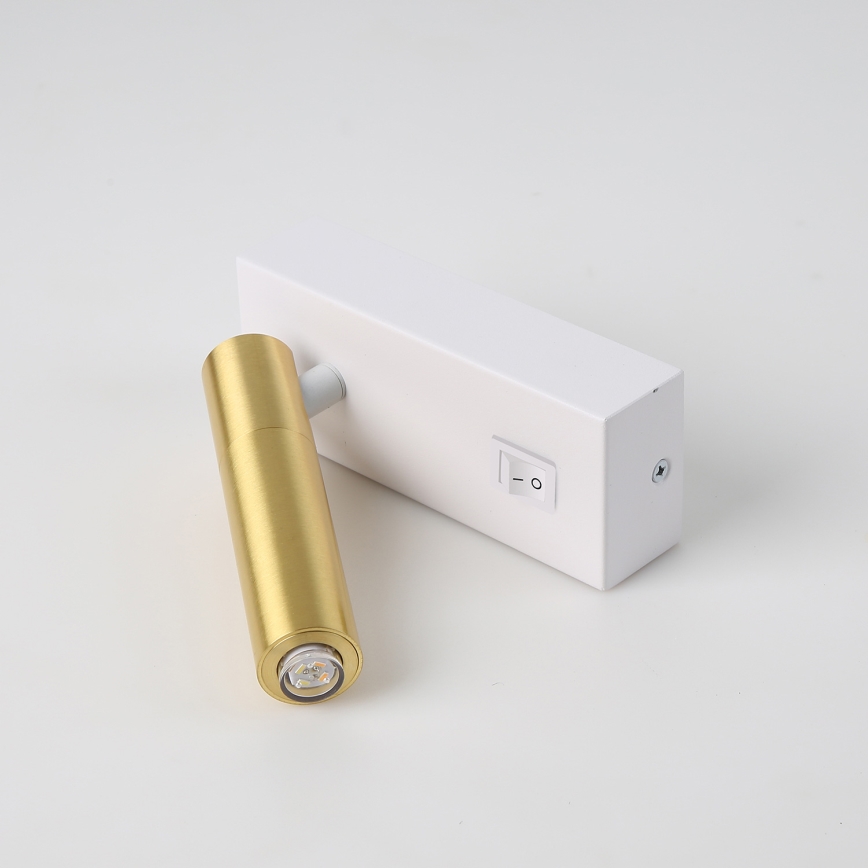 Brilagi - Foco de parede LED com regulação MAYA 1xG9/4W/230V branco/dourado 2700-6500K Wi-Fi Tuya