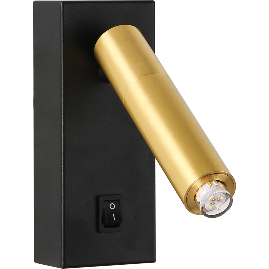 Brilagi - Foco de parede LED com regulação MAYA 1xG9/4W/230V preto/dourado 2700-6500K Wi-Fi Tuya