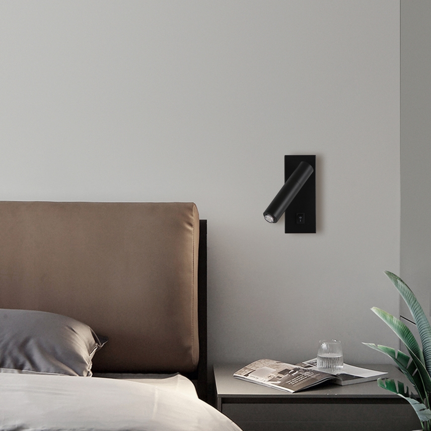 Brilagi - Foco de parede LED com regulação MAYA 1xG9/4W/230V preto 2700-6500K Wi-Fi Tuya