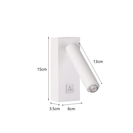 Brilagi - Foco de parede LED MAYA 1xG9/7W/230V branco