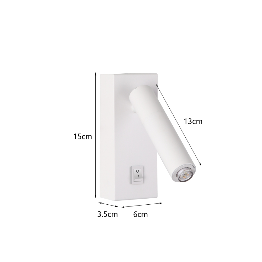 Brilagi - Foco de parede LED MAYA 1xG9/7W/230V branco