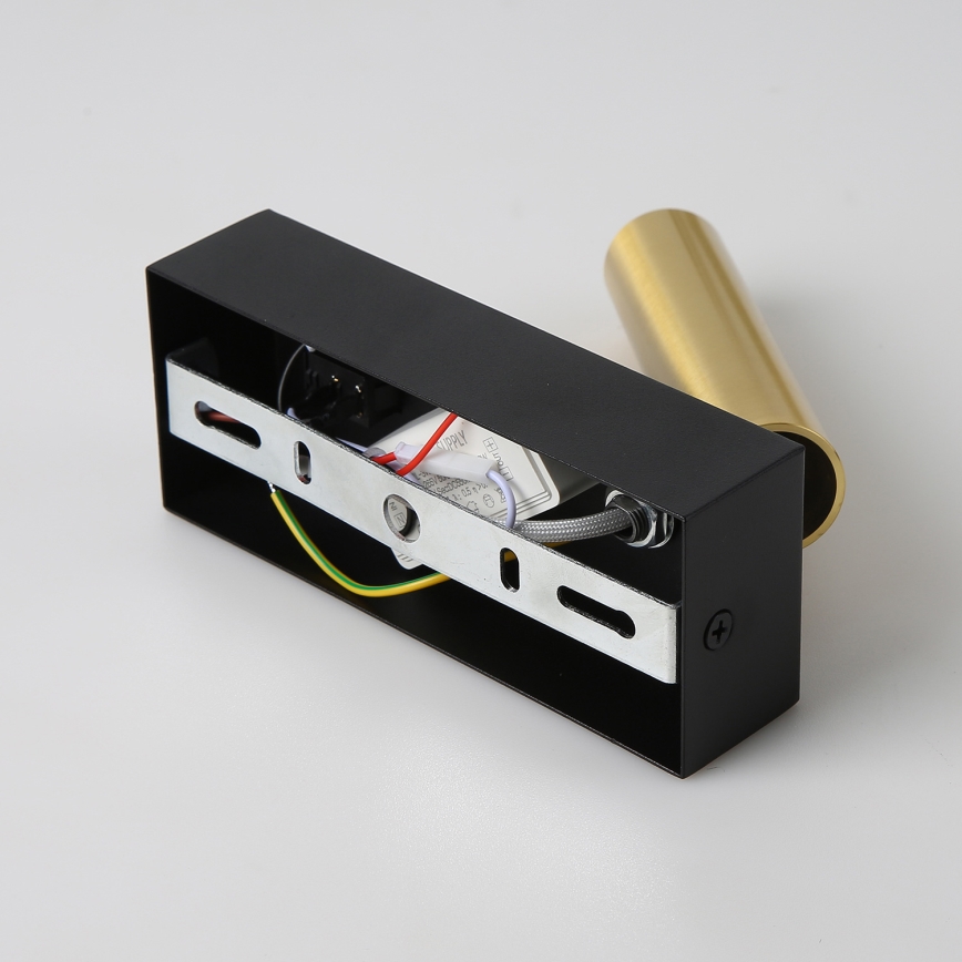 Brilagi - Foco de parede LED MAYA LED/3W/230V 4000K preto/dourado