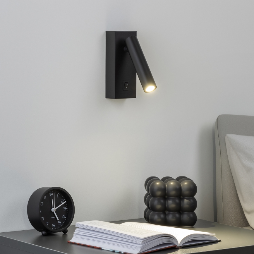 Brilagi - Foco de parede LED MAYA LED/3W/230V 4000K preto