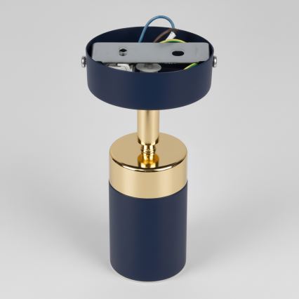 Brilagi - Foco de parede POKER 1xGU10/25W/230V azul/dourado