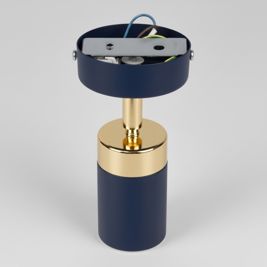 Brilagi - Foco de parede POKER 1xGU10/25W/230V azul/dourado