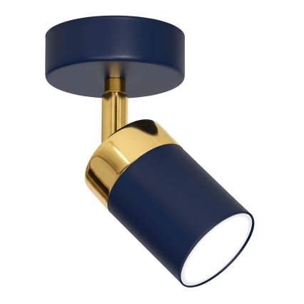 Brilagi - Foco de parede POKER 1xGU10/25W/230V azul/dourado