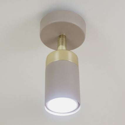 Brilagi - Foco de parede POKER 1xGU10/25W/230V bege/dourado