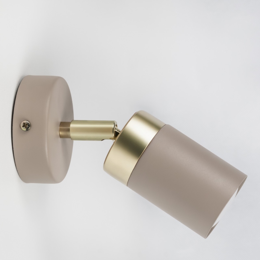 Brilagi - Foco de parede POKER 1xGU10/25W/230V bege/dourado